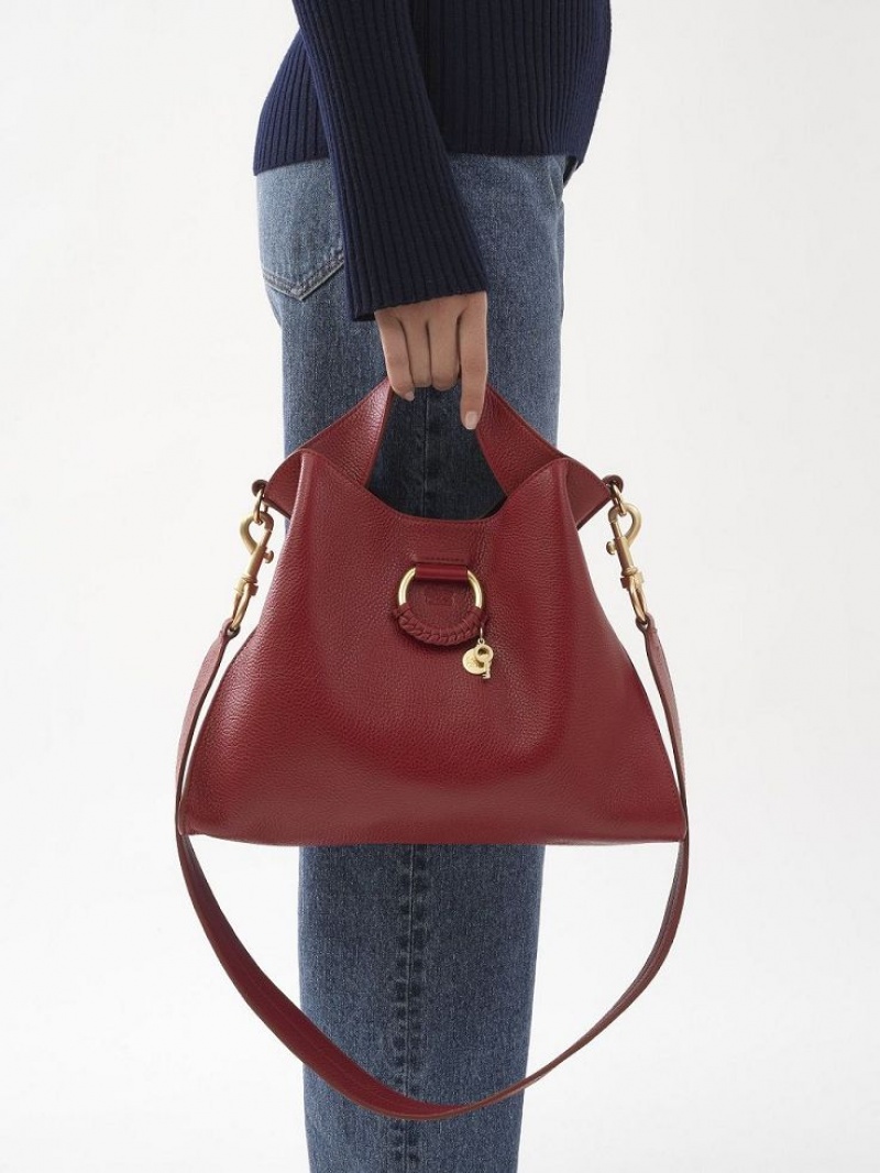 Chloe Joan Small Top Handle Schoudertassen Rood | CHE-SR14601