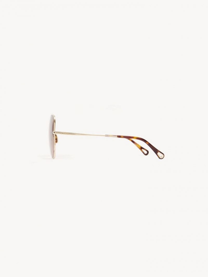 Chloe Joni Zonnebril Bruin Beige | CHE-SR14541