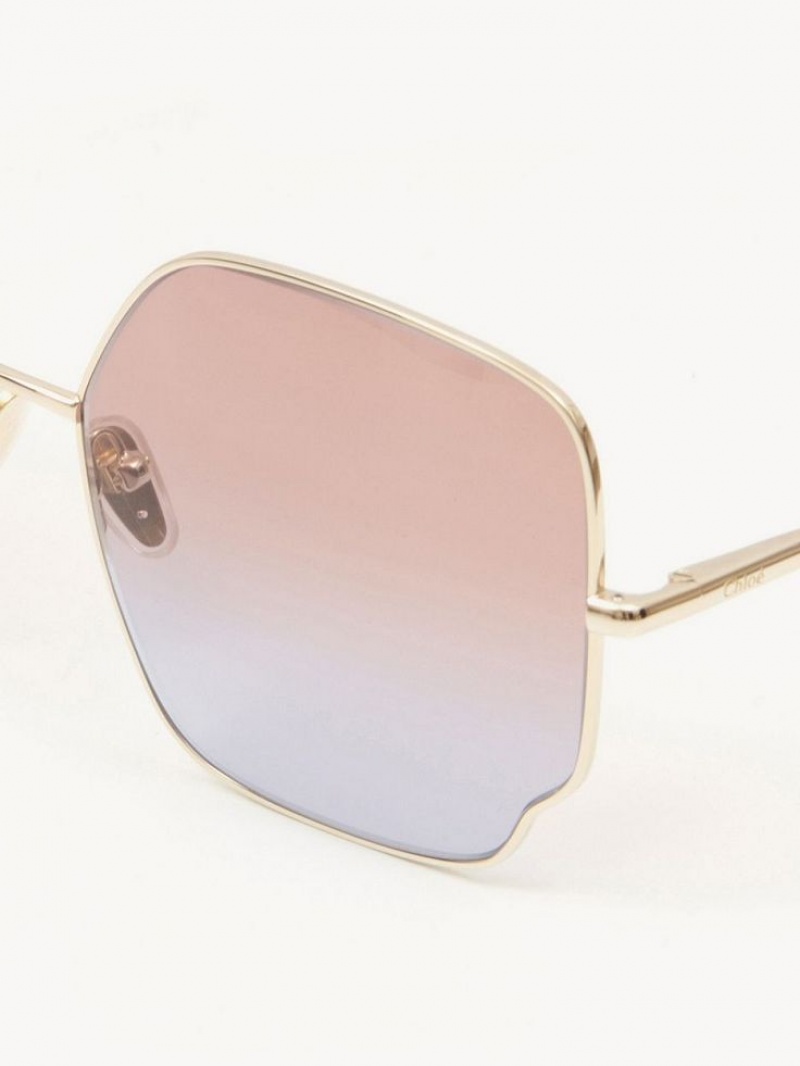 Chloe Joni Zonnebril Koraal Turquoise | CHE-SR14542