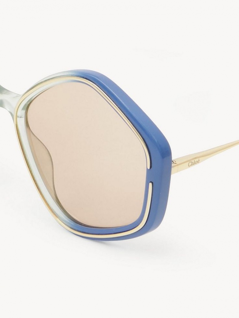 Chloe Kheene Zonnebril Blauw | CHE-SR14505