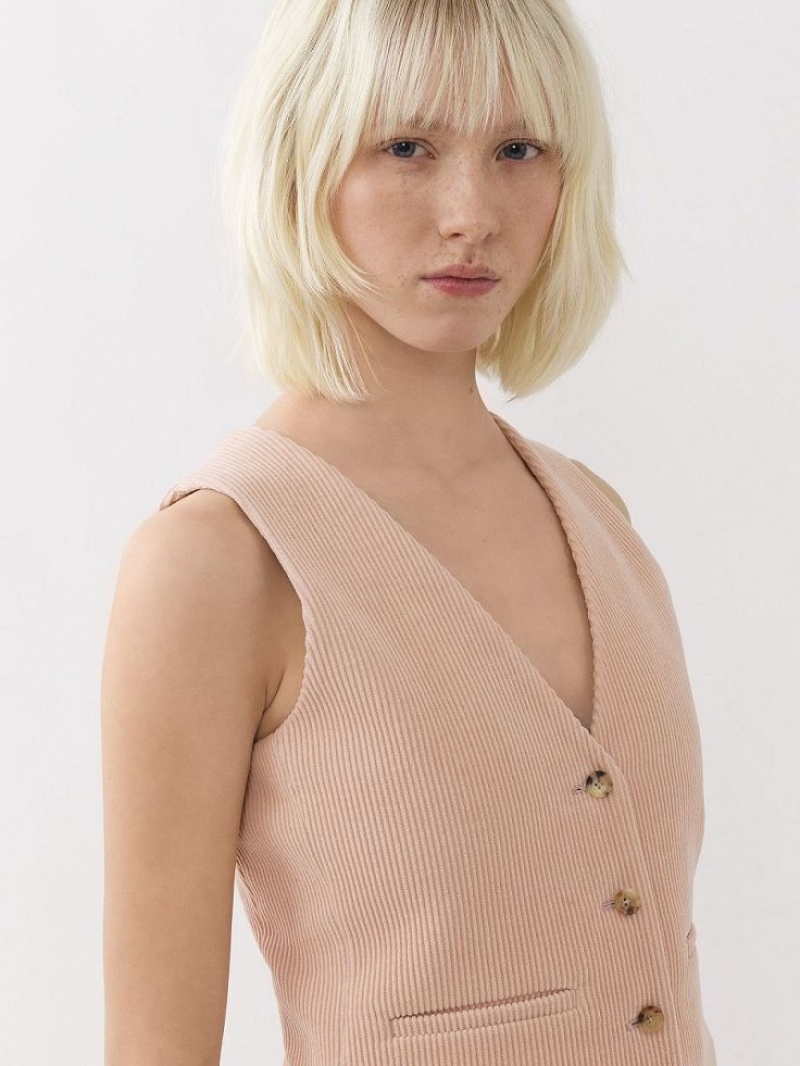 Chloe Klassieke Vest Jassen Roze | CHE-SR13805