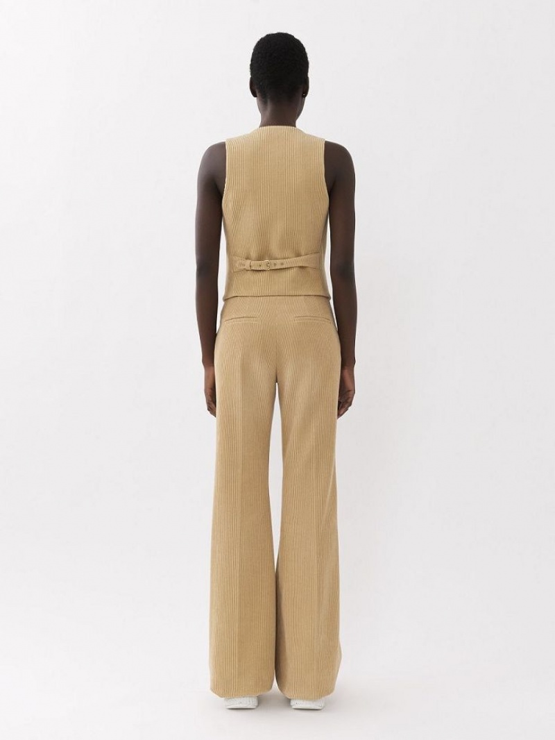 Chloe Klassieke Vest Pakken Beige | CHE-SR14069