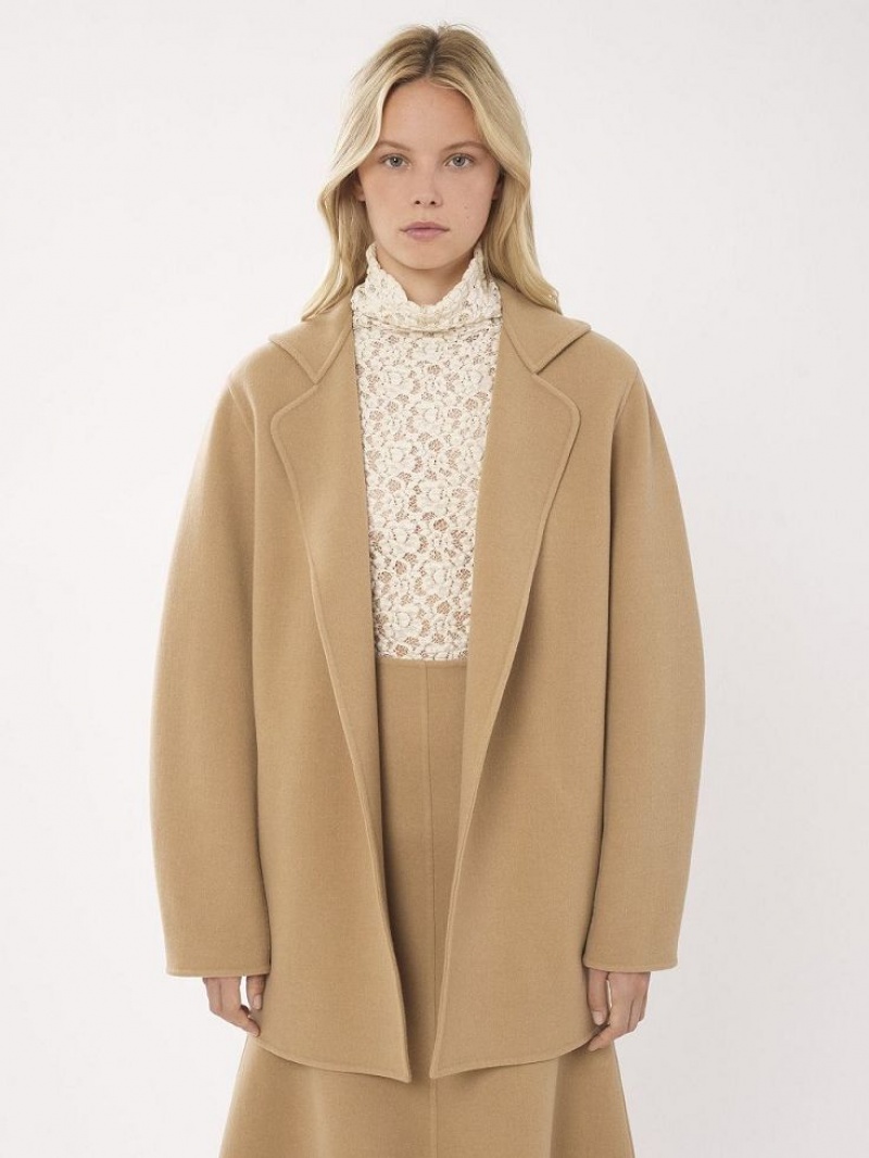Chloe Kort Belted Jassen Beige | CHE-SR13824