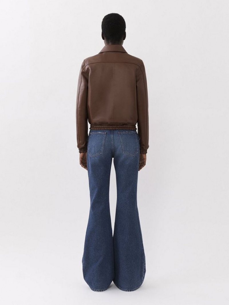 Chloe Kort Blouson Jassen Koffie | CHE-SR13797