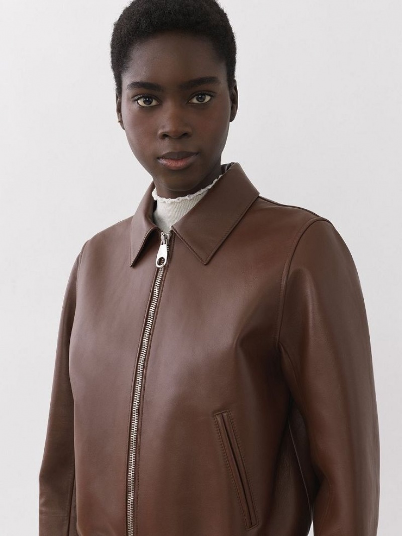 Chloe Kort Blouson Jassen Koffie | CHE-SR13797