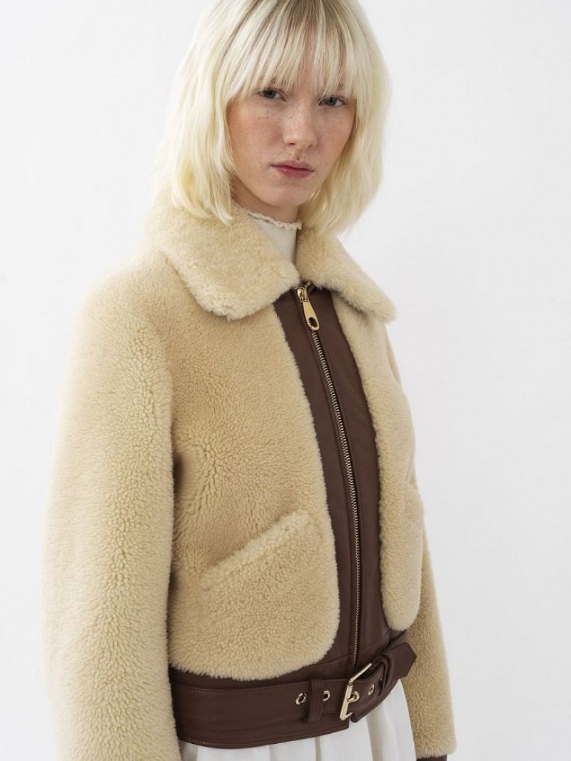 Chloe Kort Blouson Jassen Wit | CHE-SR13801