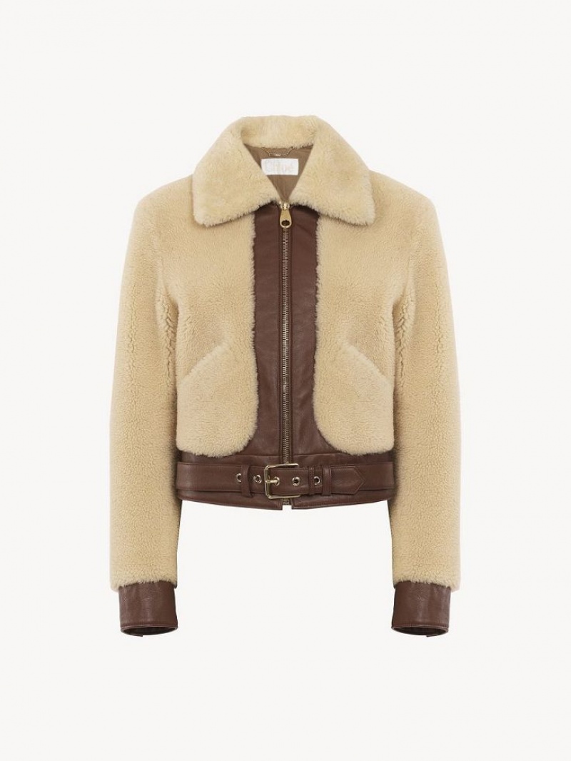 Chloe Kort Blouson Jassen Wit | CHE-SR13801