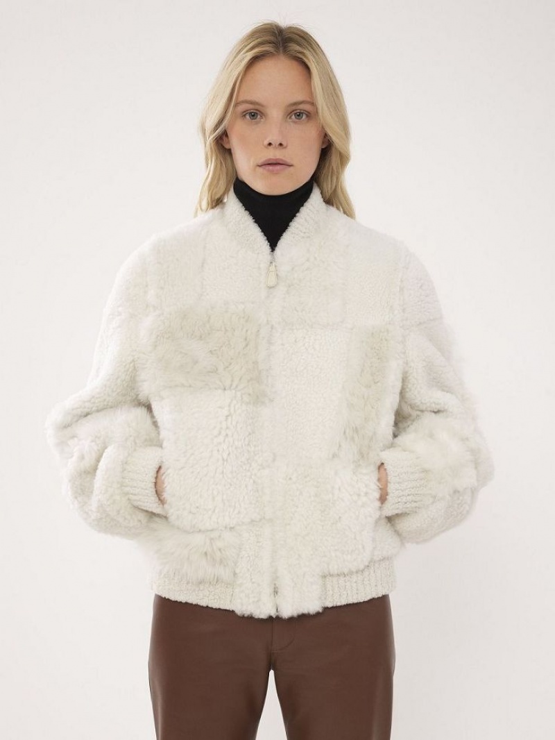 Chloe Kort Blouson Jassen Wit | CHE-SR13823
