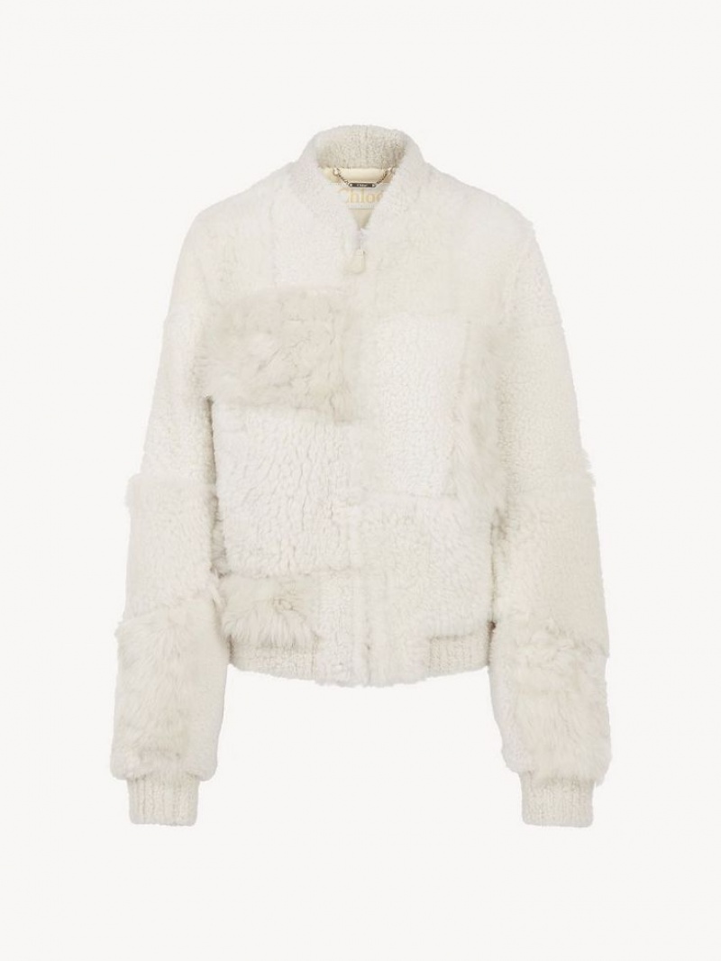 Chloe Kort Blouson Jassen Wit | CHE-SR13823