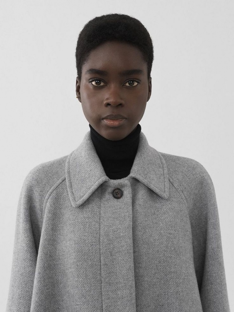 Chloe Kort Cape Jassen Grijs | CHE-SR13804