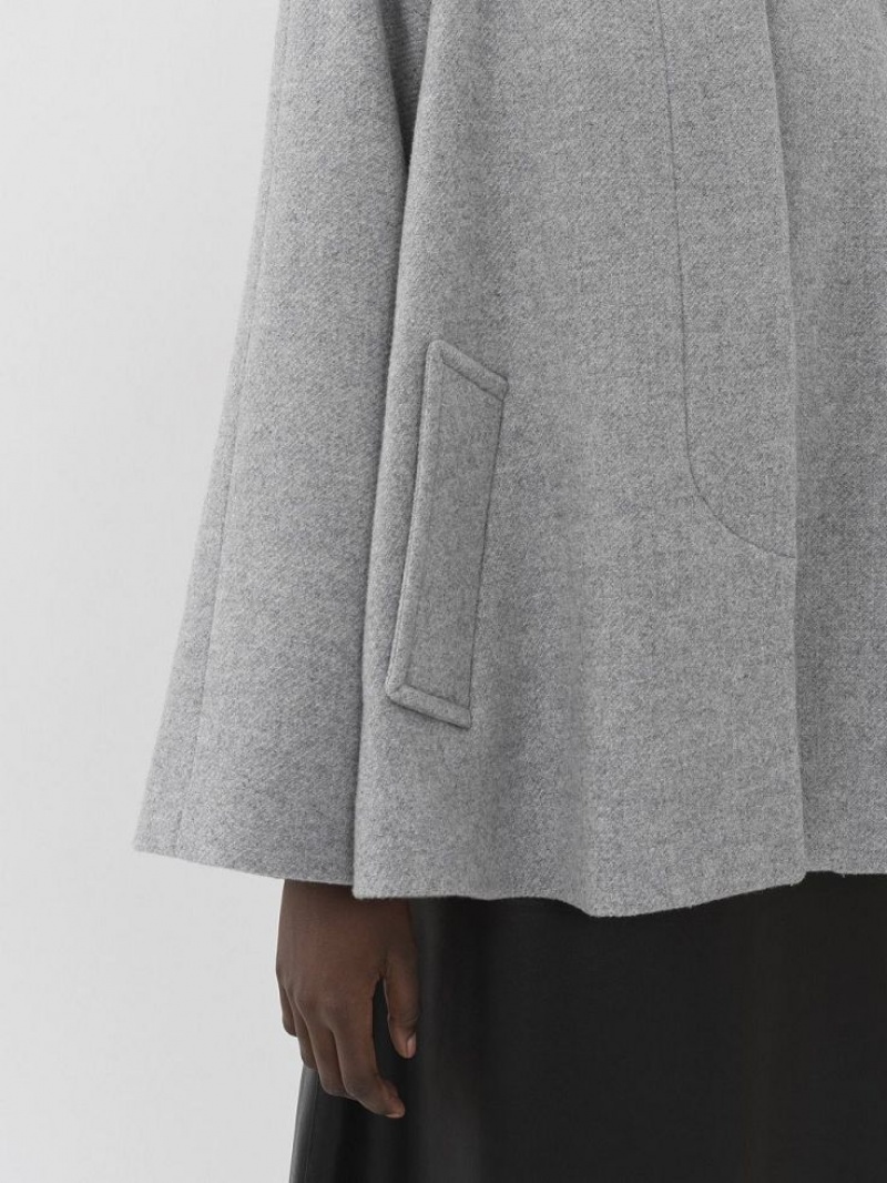 Chloe Kort Cape Jassen Grijs | CHE-SR13804