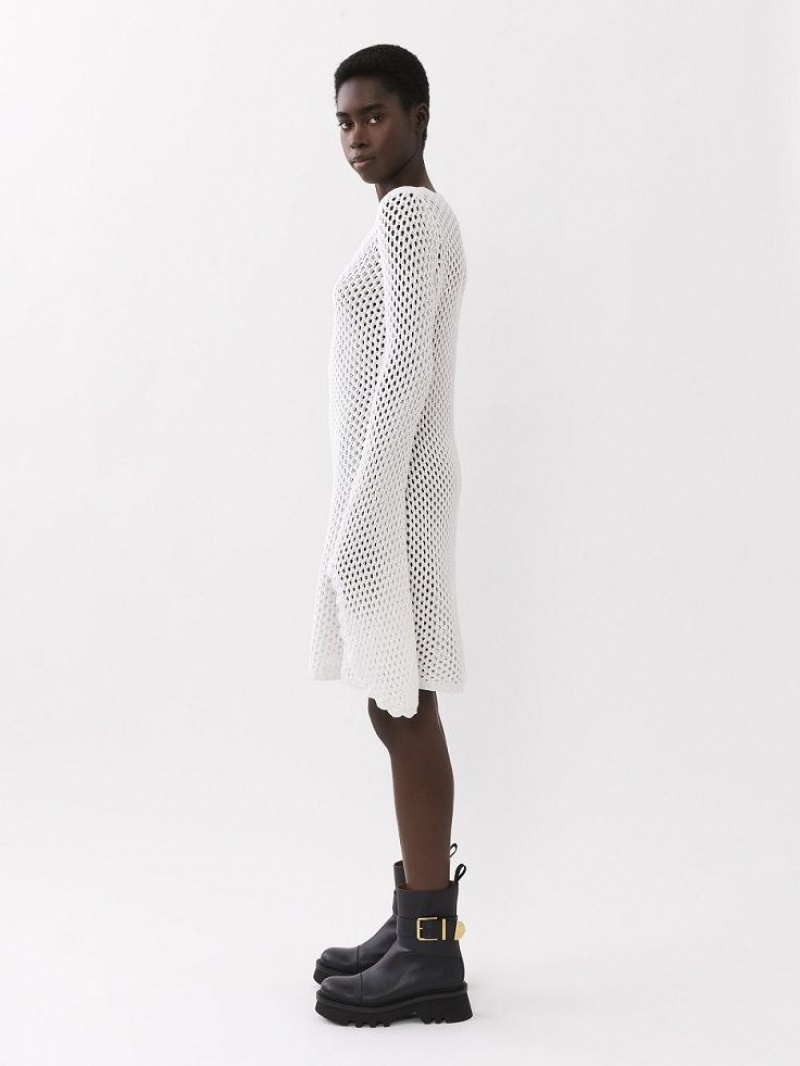 Chloe Kort Tunic Jurk Wit | CHE-SR13837