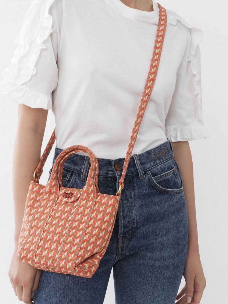 Chloe Laetizia Mini Schoudertassen Oranje | CHE-SR14626