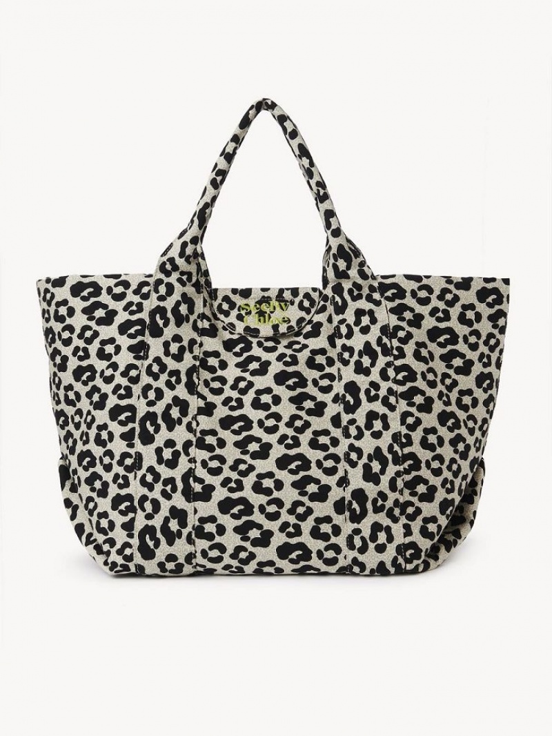 Chloe Laetizia Tote Tassen Beige | CHE-SR14699