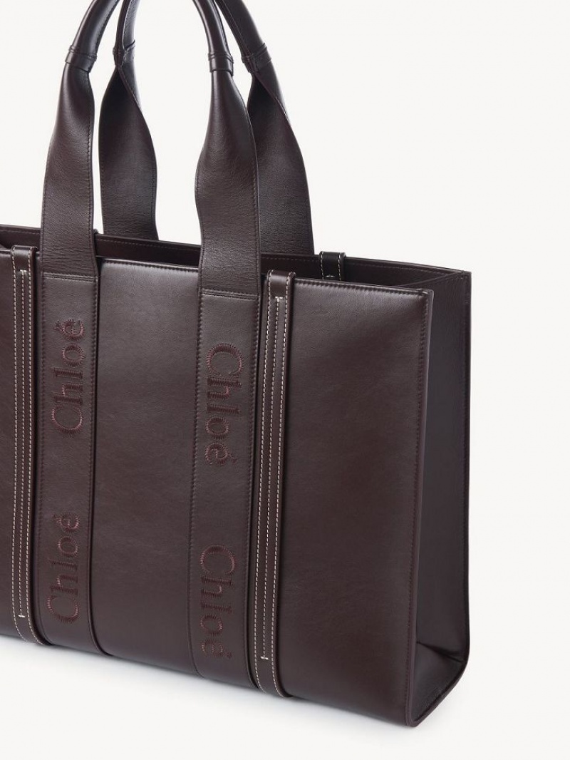 Chloe Large Woody Schoudertassen Diep | CHE-SR13433