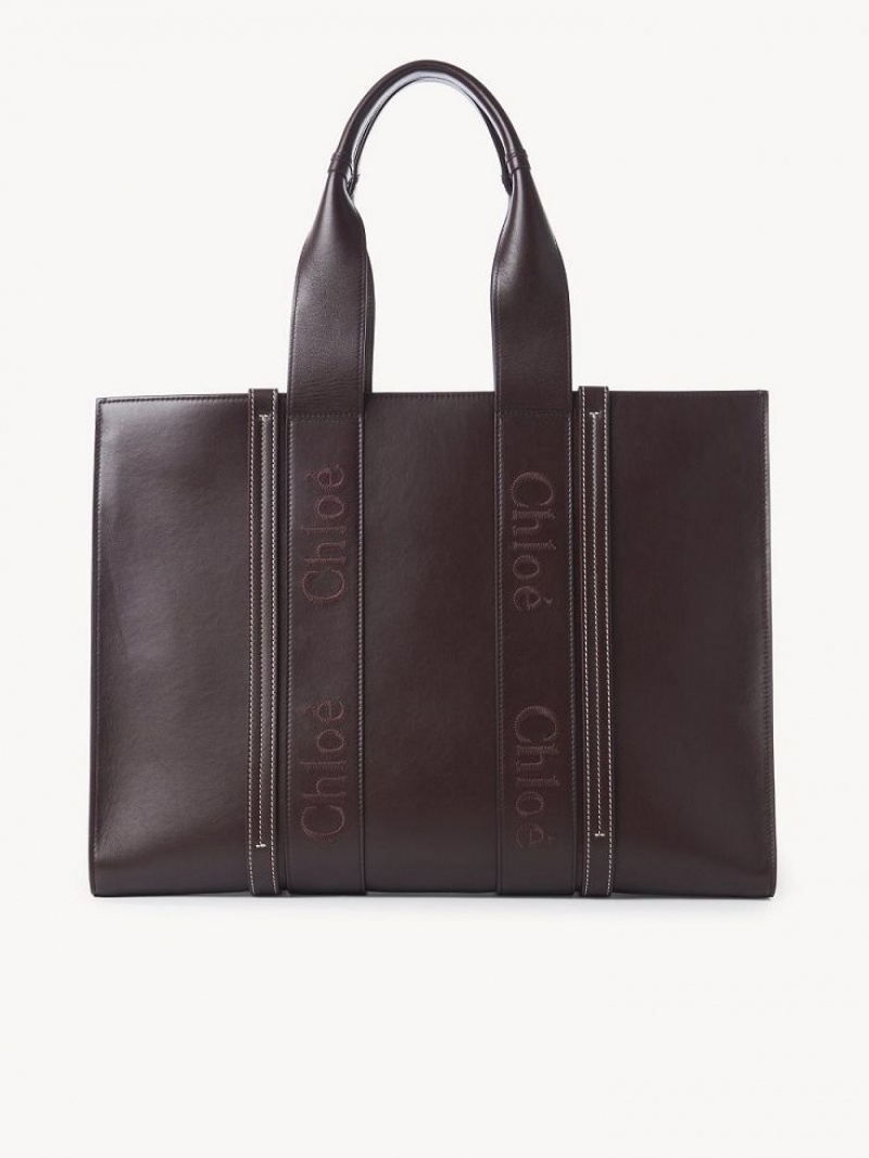 Chloe Large Woody Schoudertassen Diep | CHE-SR13433
