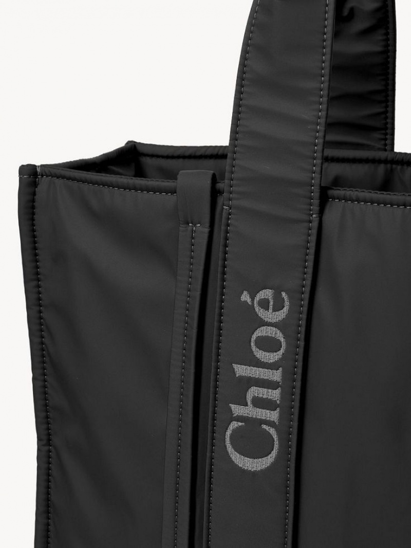Chloe Large Woody Schoudertassen Zwart | CHE-SR13430
