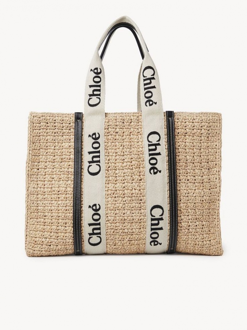 Chloe Large Woody Tote Baskets Bruin | CHE-SR13649