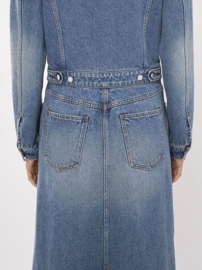 Chloe Long Shirt Jurk Blauw | CHE-SR13866