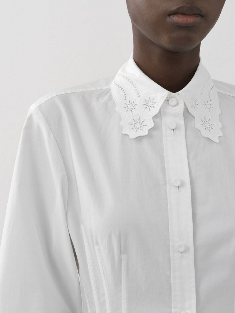 Chloe Long Shirt Jurk Wit | CHE-SR13831