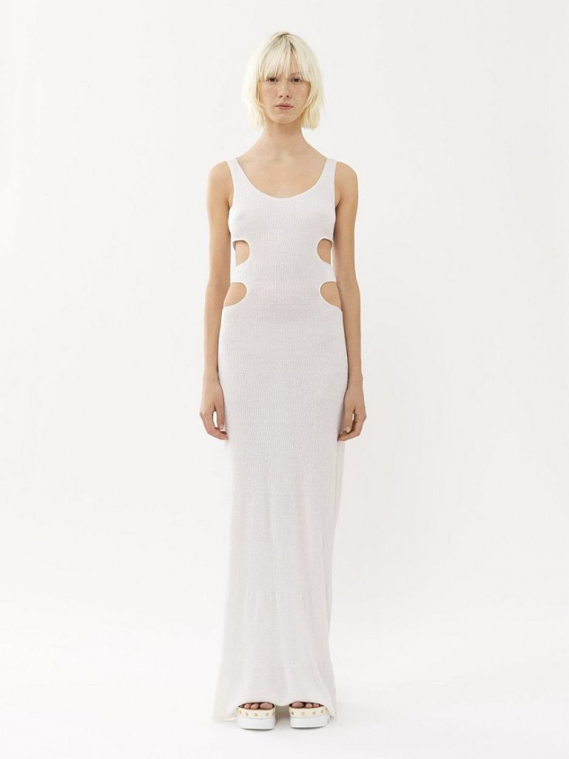 Chloe Long Tank Jurk Wit | CHE-SR13834