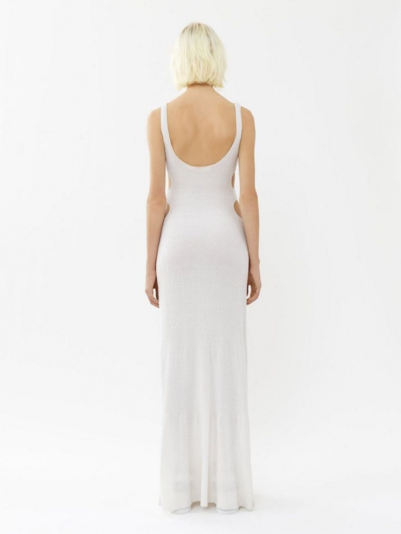 Chloe Long Tank Jurk Wit | CHE-SR13834