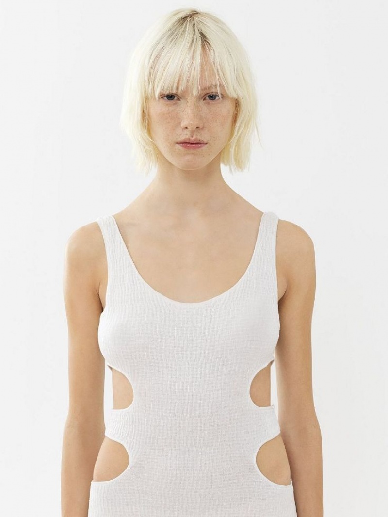 Chloe Long Tank Jurk Wit | CHE-SR13834