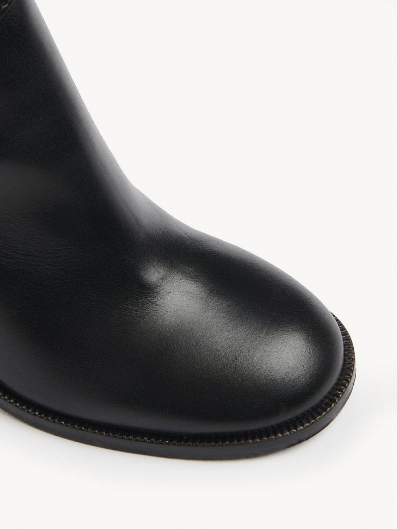 Chloe Lyna Enkellaarzen Zwart | CHE-SR14884