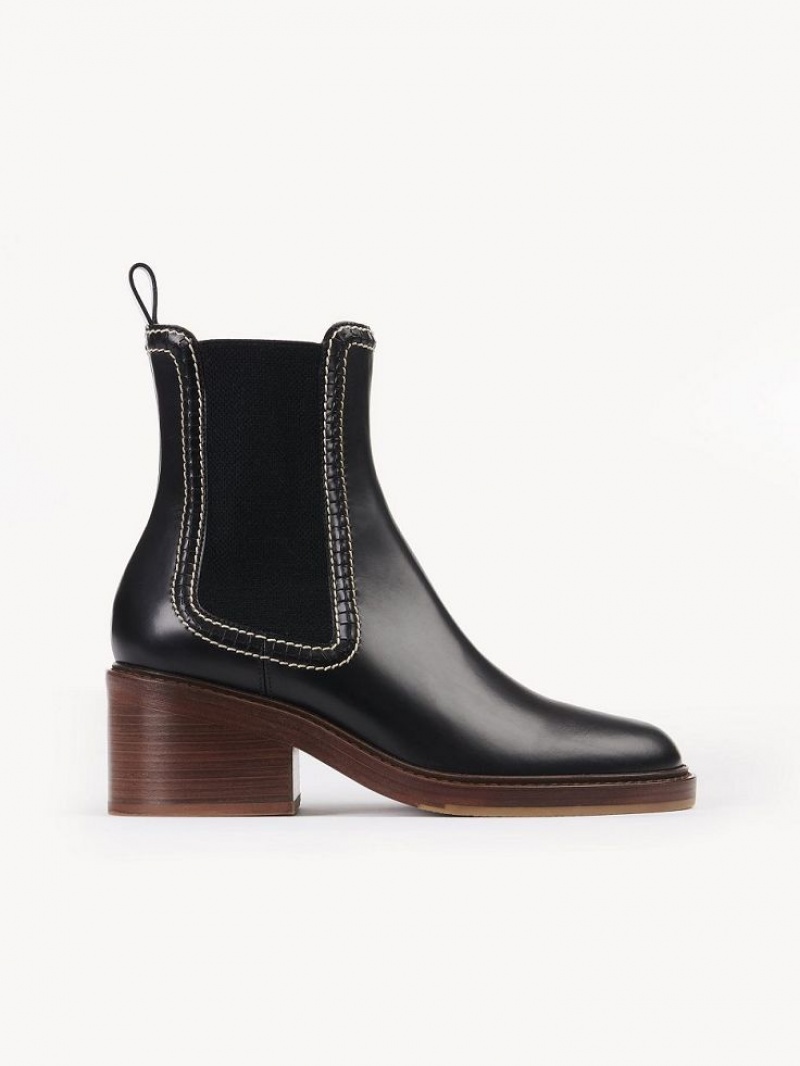 Chloe Mallo Enkellaarzen Zwart | CHE-SR14209