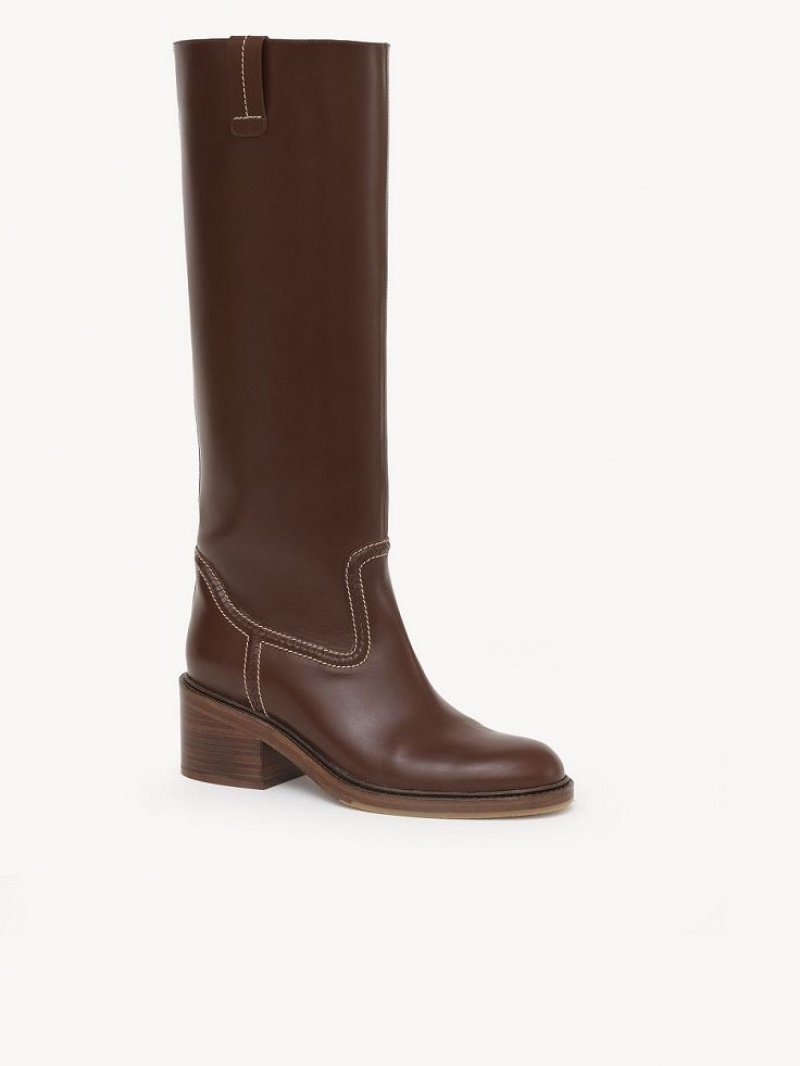 Chloe Mallo Hoge Laarzen Bruin | CHE-SR14234
