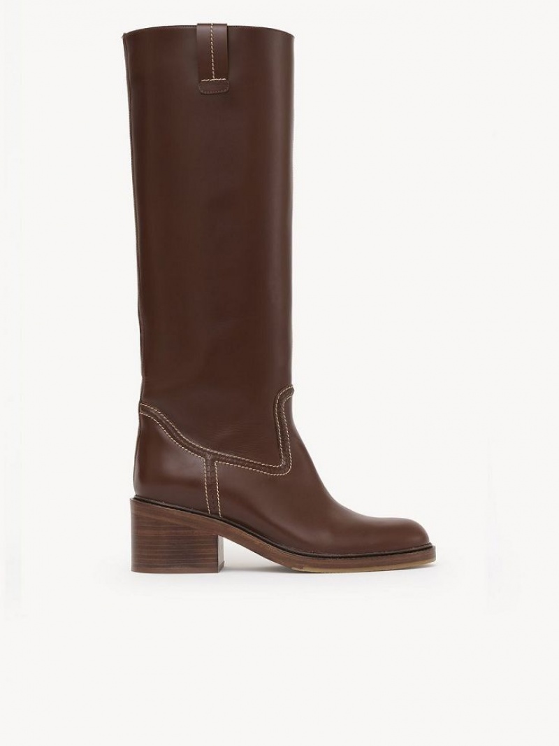 Chloe Mallo Hoge Laarzen Bruin | CHE-SR14234