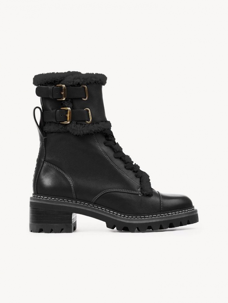 Chloe Mallory Biker Laarzen Zwart | CHE-SR14863