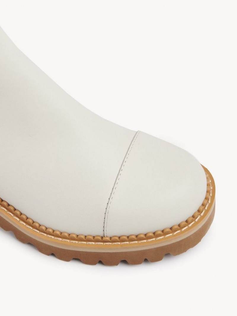Chloe Mallory Chelsea Laarzen Wit | CHE-SR14886