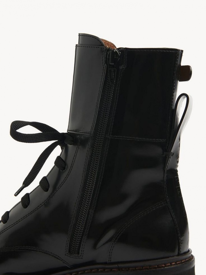 Chloe Mallory Enkellaarzen Zwart | CHE-SR14878
