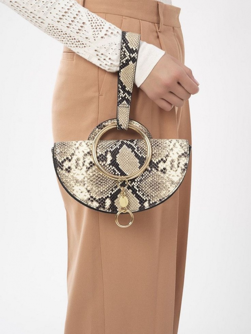 Chloe Mara Half Moon Mini Tassen Zwart | CHE-SR14753