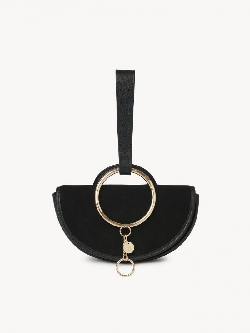 Chloe Mara Half Moon Mini Tassen Zwart | CHE-SR14754