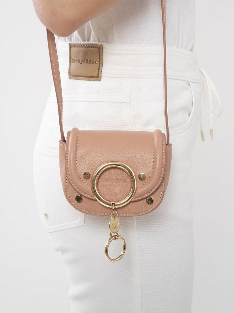 Chloe Mara Micro Schoudertassen Koffie Roze | CHE-SR14606
