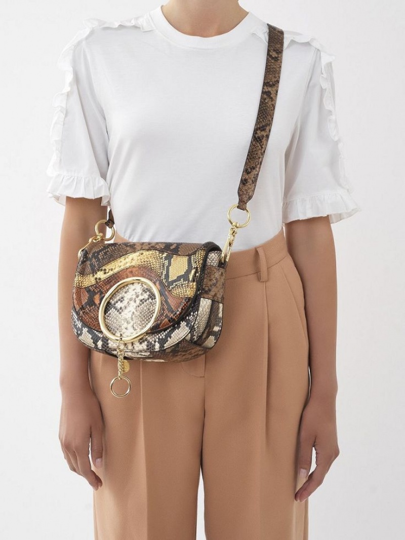 Chloe Mara Schoudertassen Bruin | CHE-SR14597
