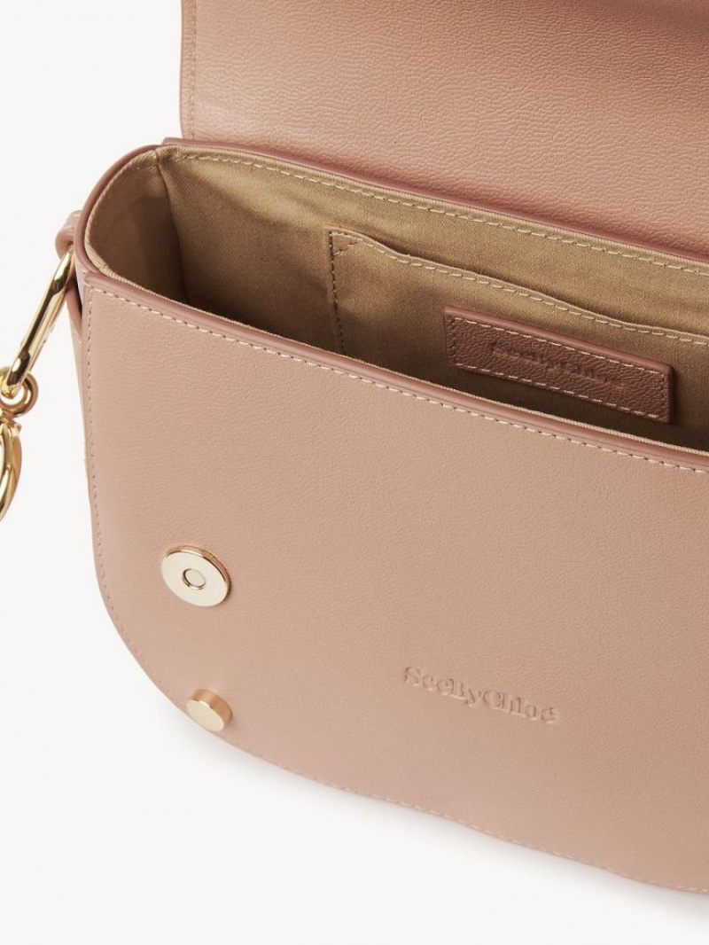 Chloe Mara Schoudertassen Koffie Roze | CHE-SR14620