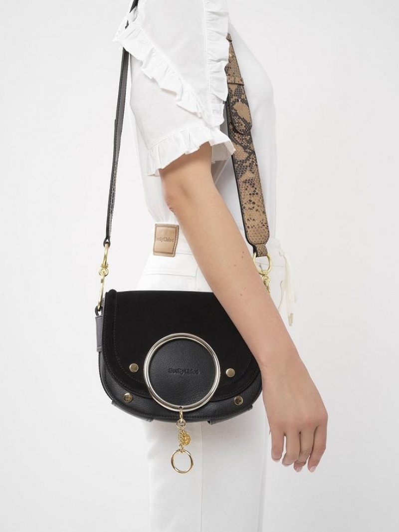 Chloe Mara Schoudertassen Zwart | CHE-SR14596