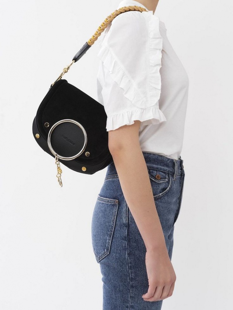 Chloe Mara Schoudertassen Zwart | CHE-SR14653