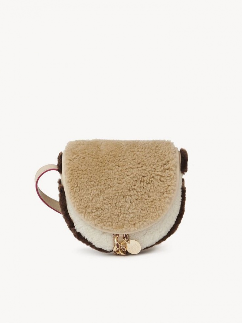 Chloe Mara Small Saddle Schoudertassen Beige | CHE-SR14604
