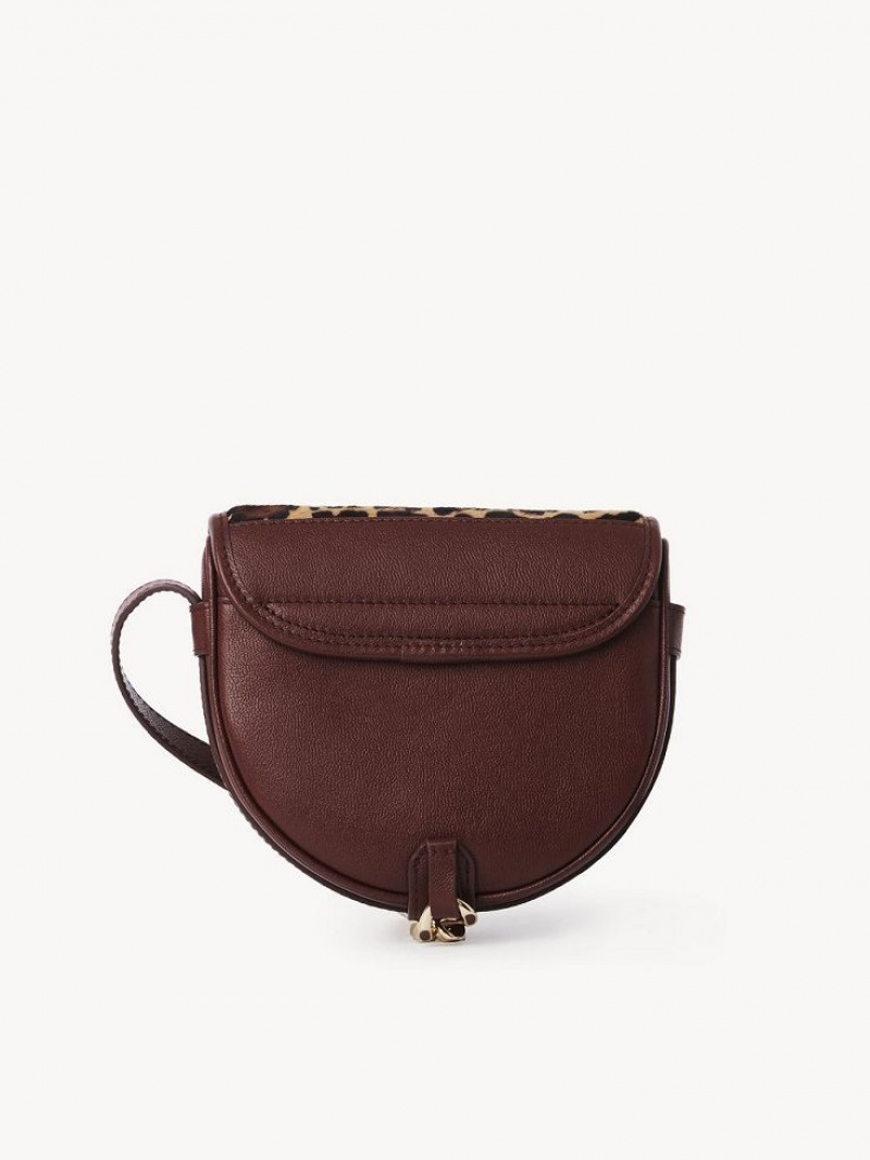 Chloe Mara Small Saddle Schoudertassen Koper Bruin | CHE-SR14603