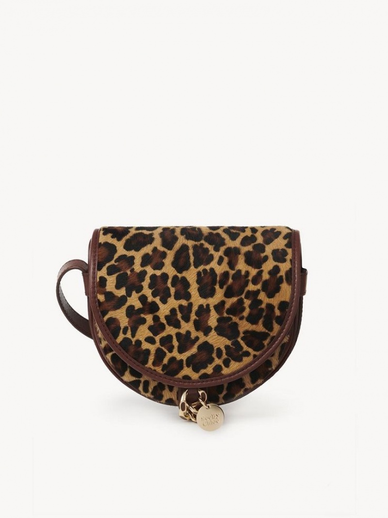Chloe Mara Small Saddle Schoudertassen Koper Bruin | CHE-SR14603