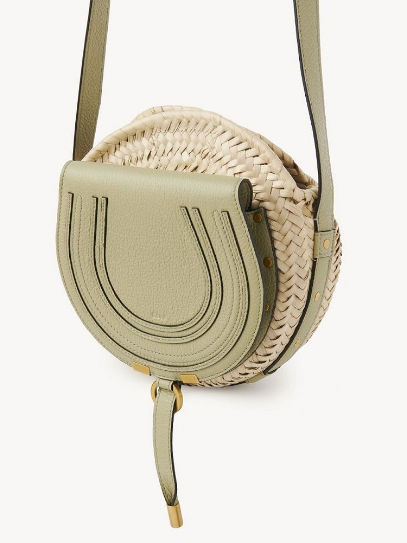 Chloe Marcie Basket Crossbodytassen Groen | CHE-SR13486