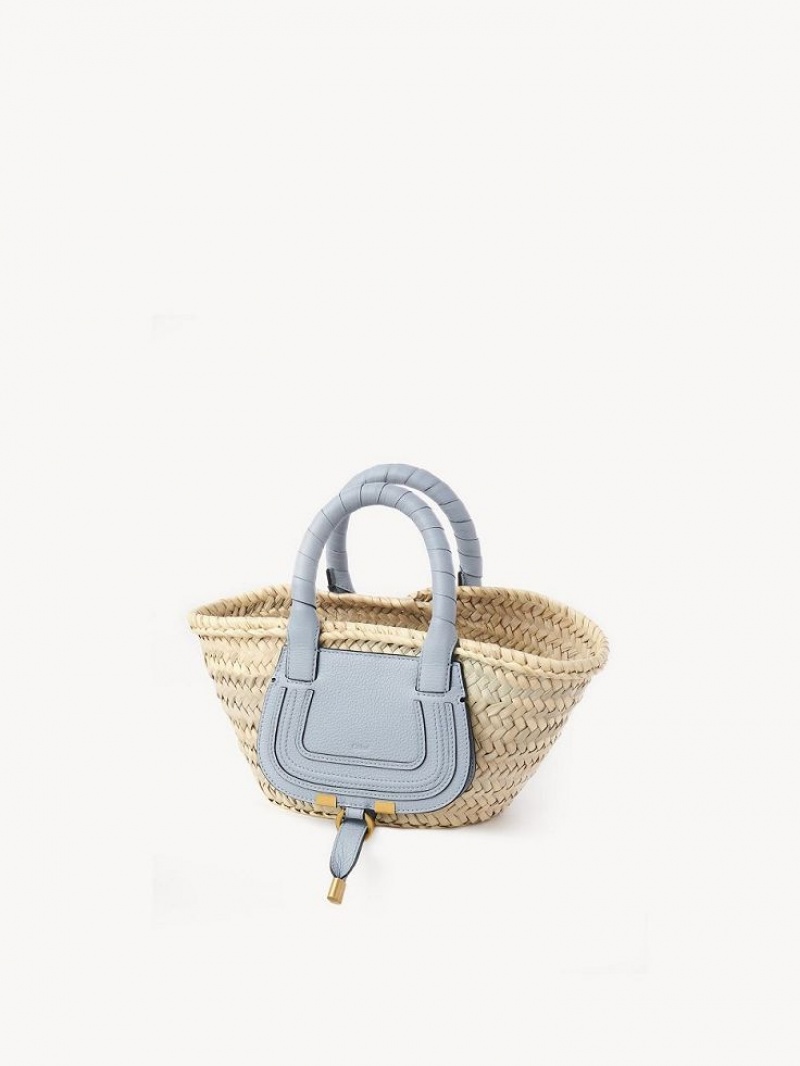 Chloe Marcie Basket Mini Tassen Blauw | CHE-SR13661