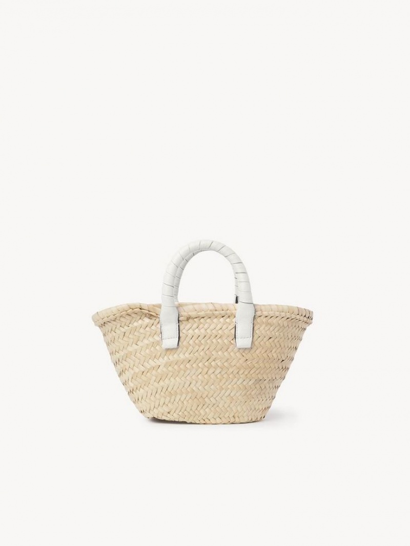 Chloe Marcie Basket Mini Tassen Wit | CHE-SR13662