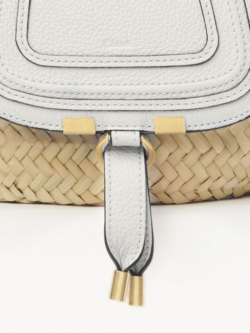 Chloe Marcie Basket Mini Tassen Wit | CHE-SR13662