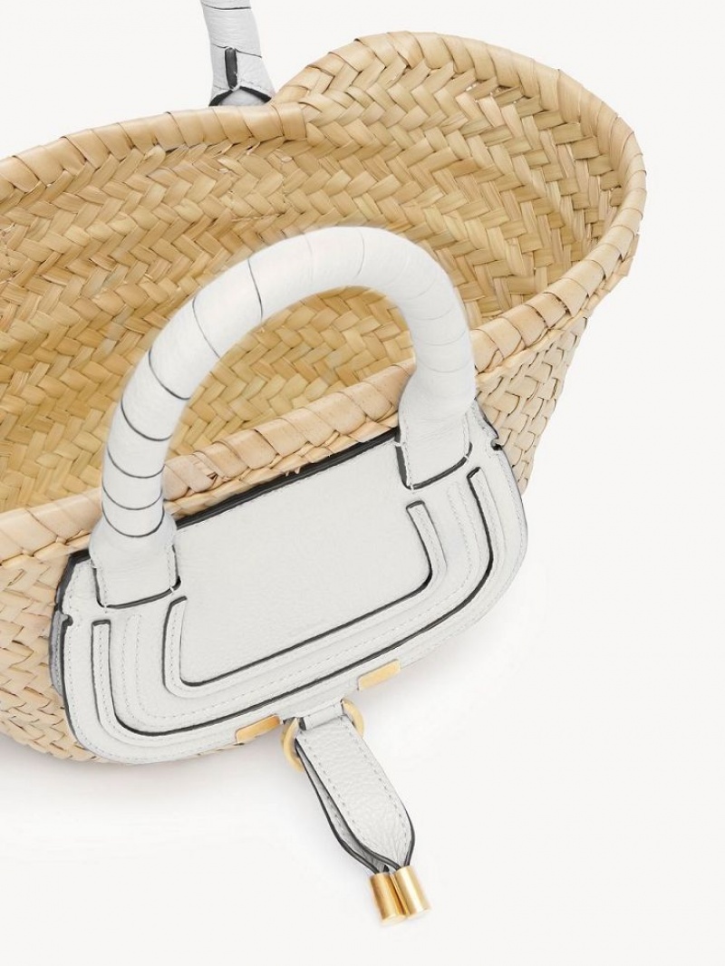 Chloe Marcie Basket Mini Tassen Wit | CHE-SR13662