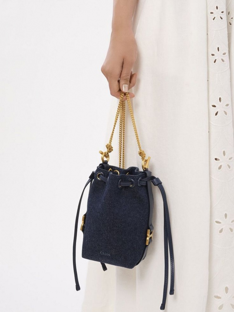 Chloe Marcie Bucket Mini Tassen Blauw | CHE-SR13715